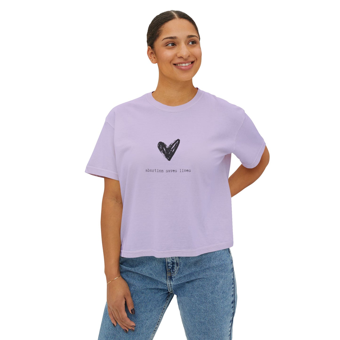 Abortion Saves Lives Boxy Tee