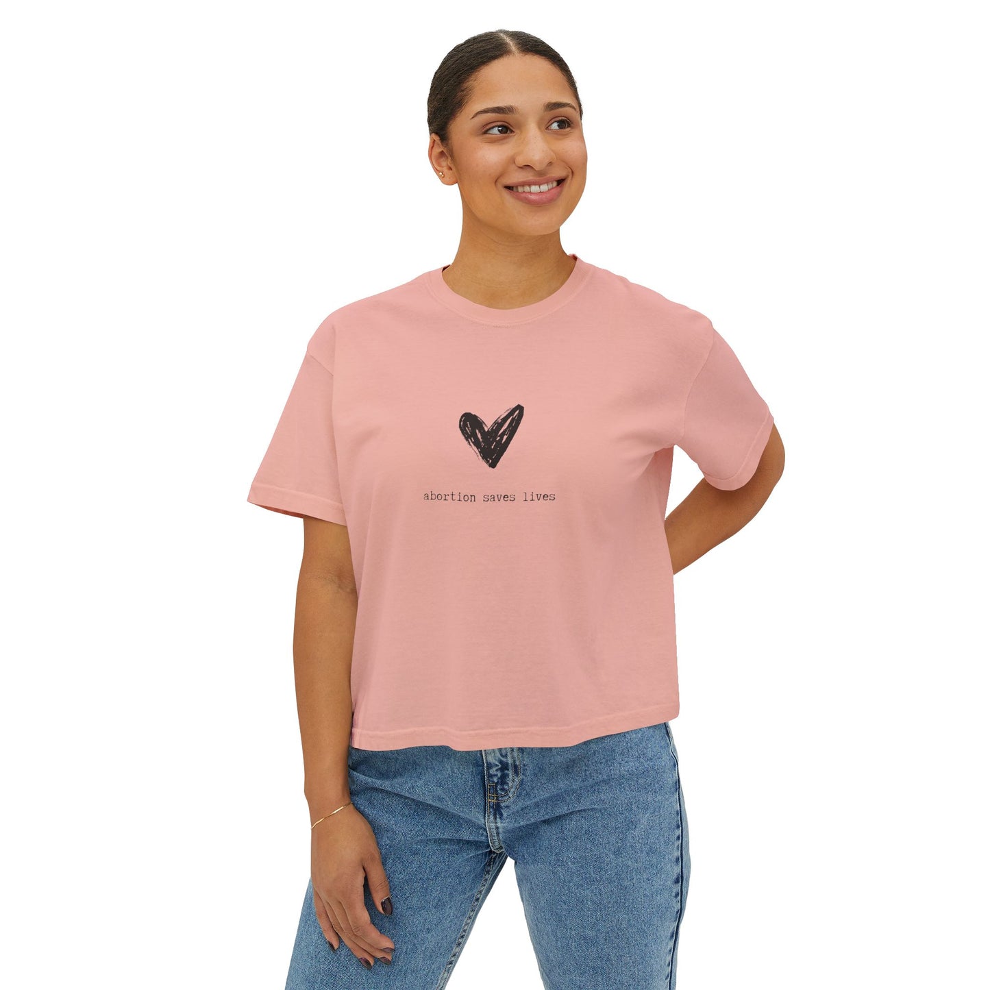 Abortion Saves Lives Boxy Tee