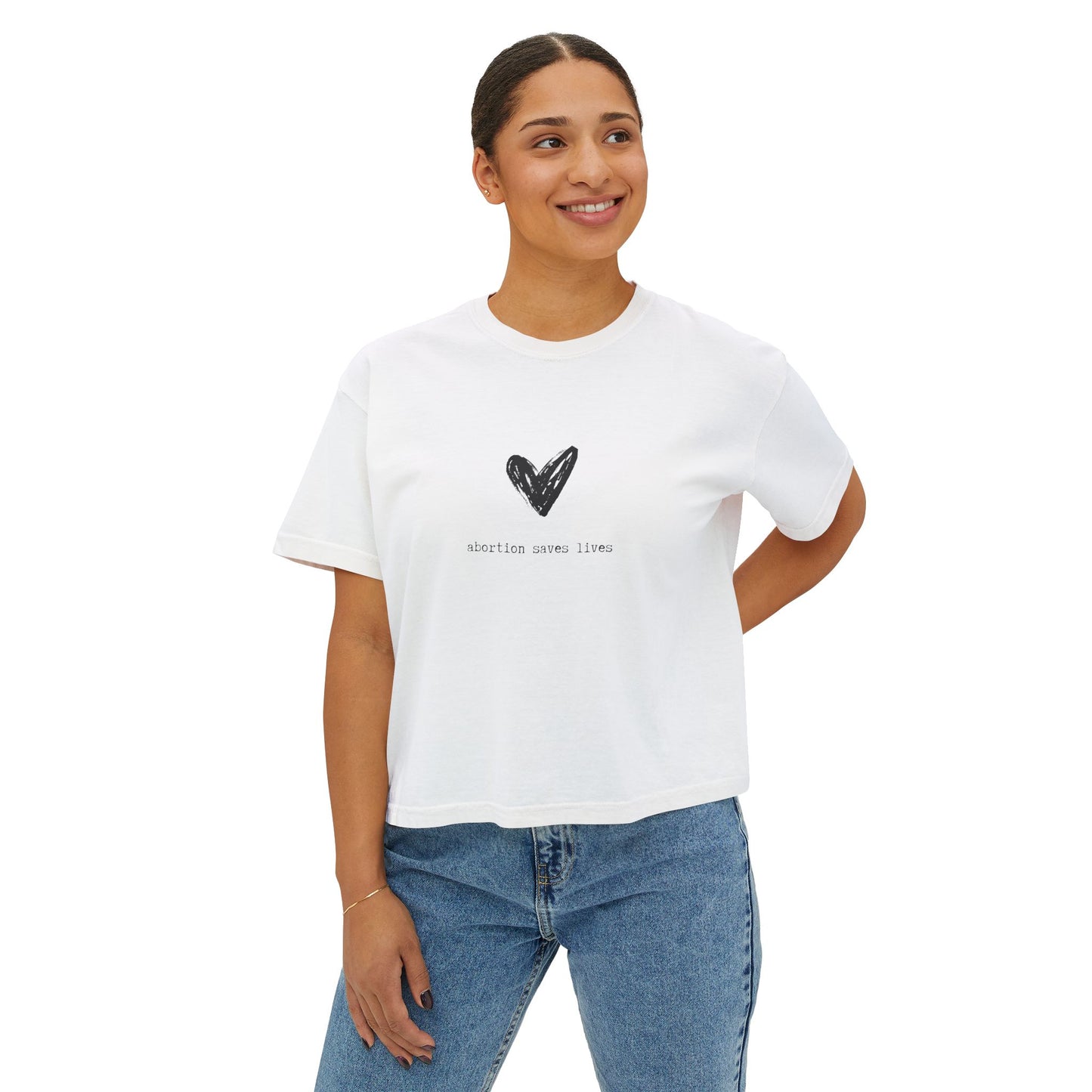 Abortion Saves Lives Boxy Tee