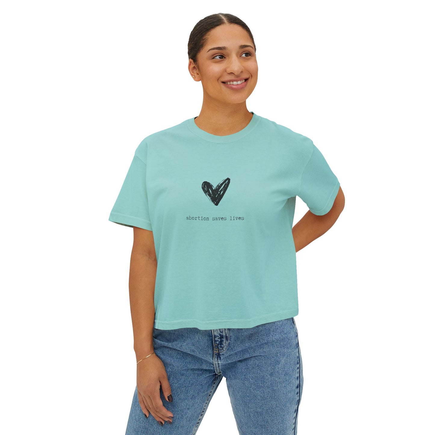 Abortion Saves Lives Boxy Tee