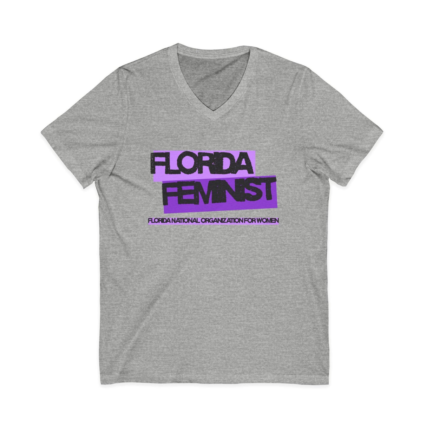 Florida Feminist Unisex Short Sleeve V-Neck Tee