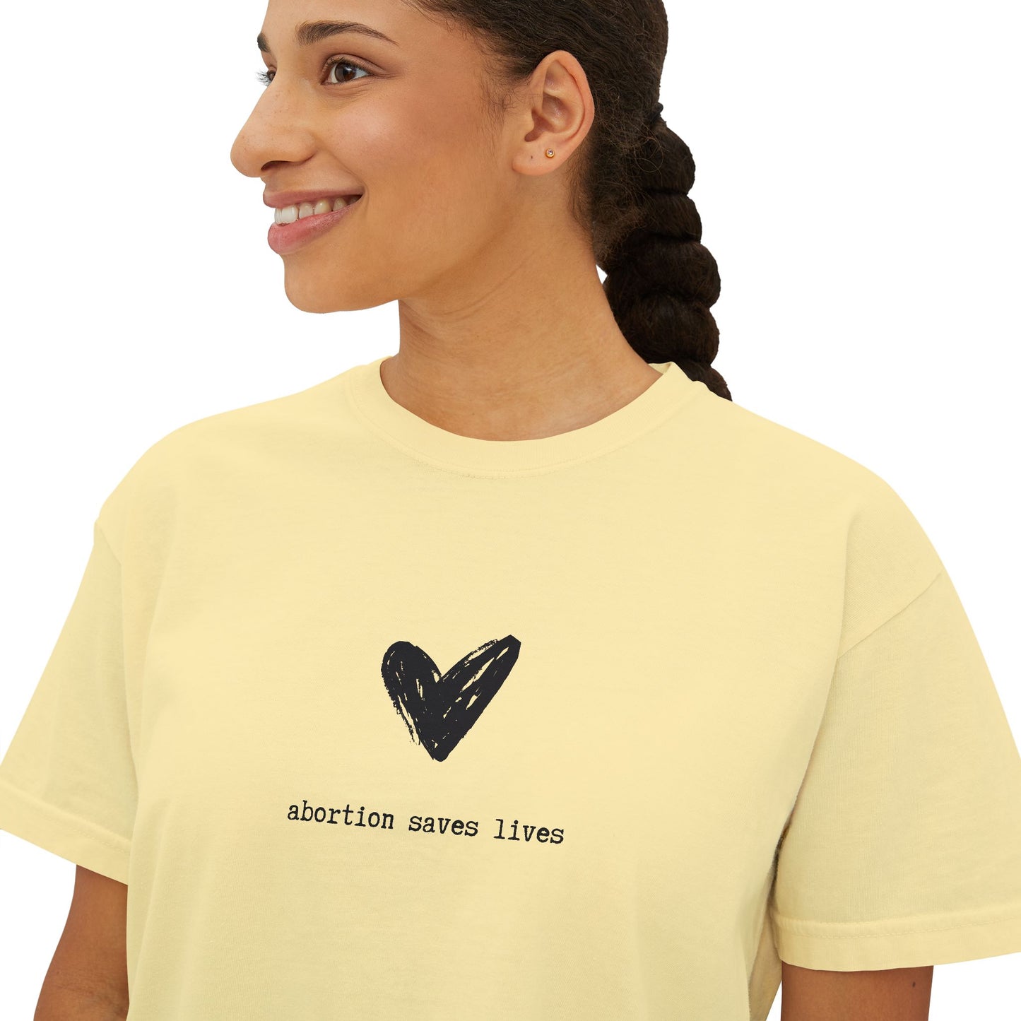 Abortion Saves Lives Boxy Tee