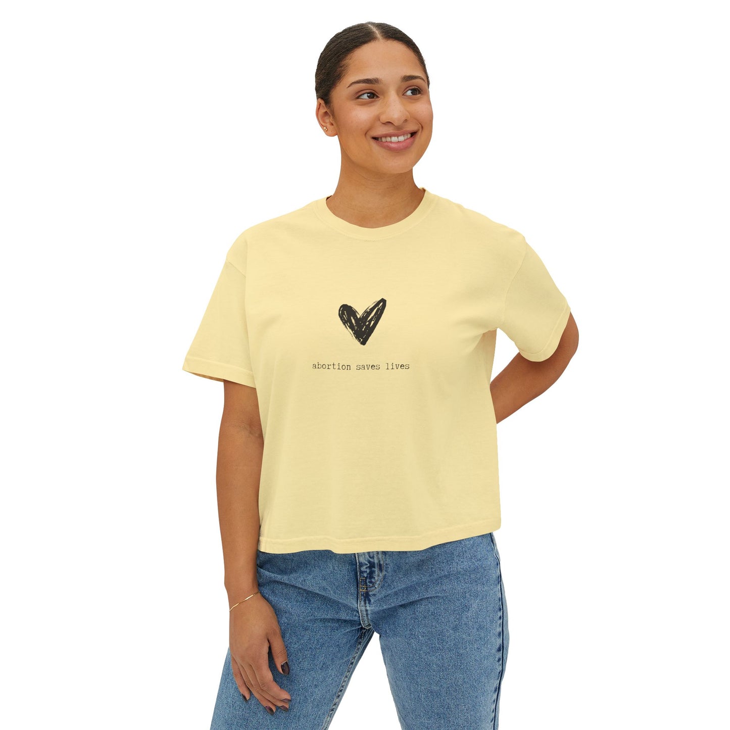 Abortion Saves Lives Boxy Tee